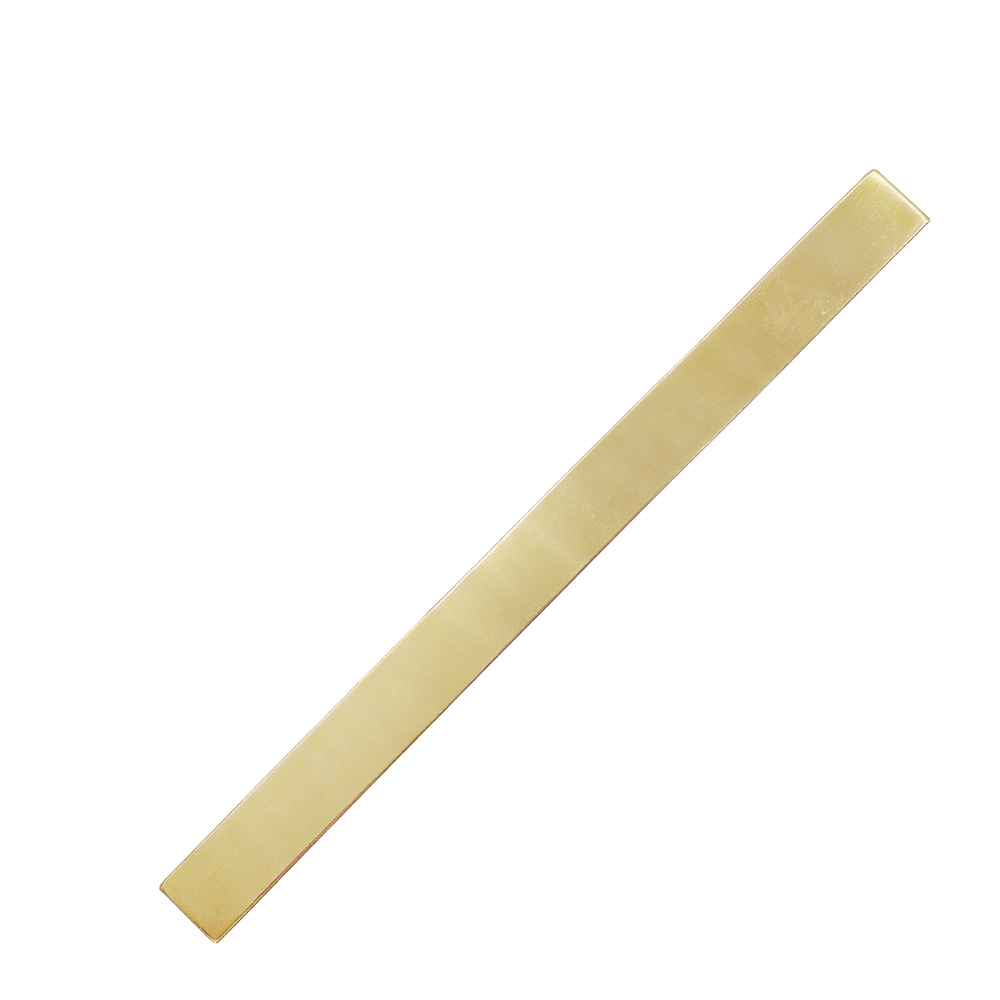 Metal Stamping Blanks Brass Bracelet Blank, 152mm (6") x 12.7mm (.50"), 18g